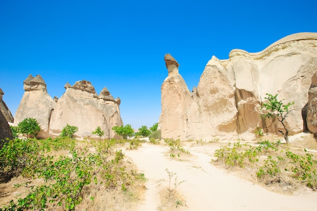 Mountain landscape. Cappadocia, Anatolia, Turkey.

