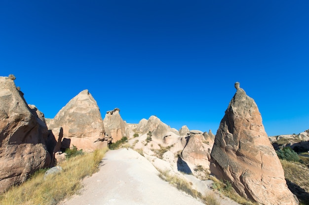 Mountain landscape. Cappadocia, Anatolia, Turkey.