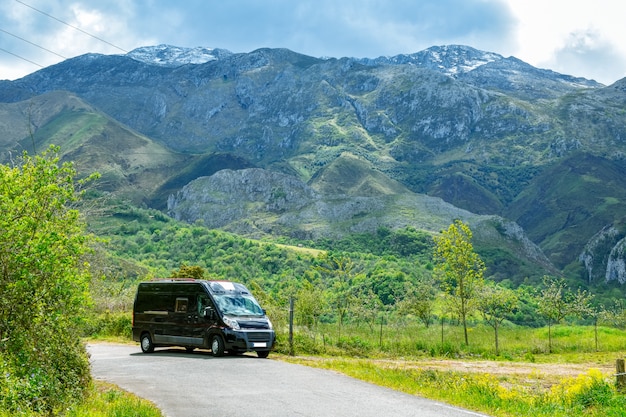 Mountain landscape of Cares Trekking Route, Asturias