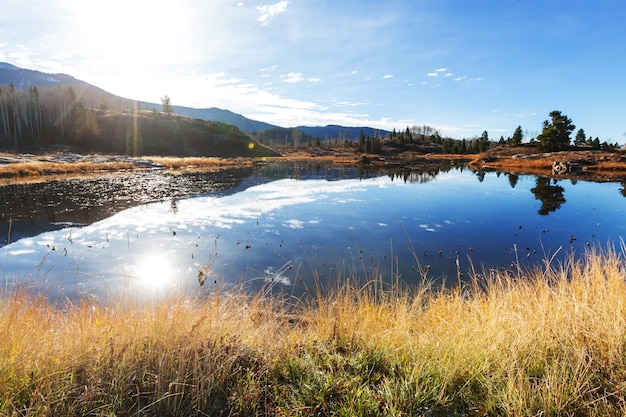 Paesaggio di montagna nelle montagne rocciose del colorado, colorado, stati uniti.