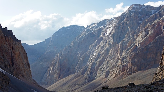 산 풍경 Fann 산 PamirAlay 타지키스탄