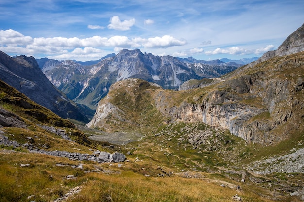Горный пейзаж во французских Альпах