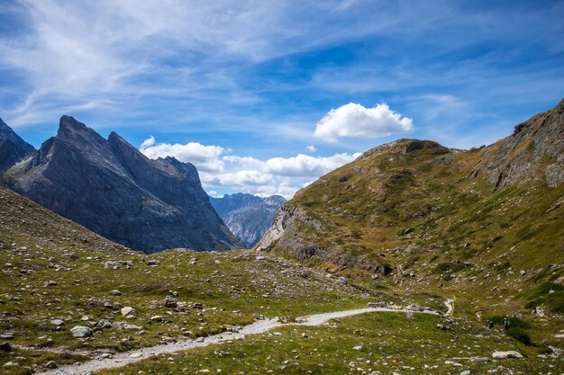 Mountain landscape in French alps