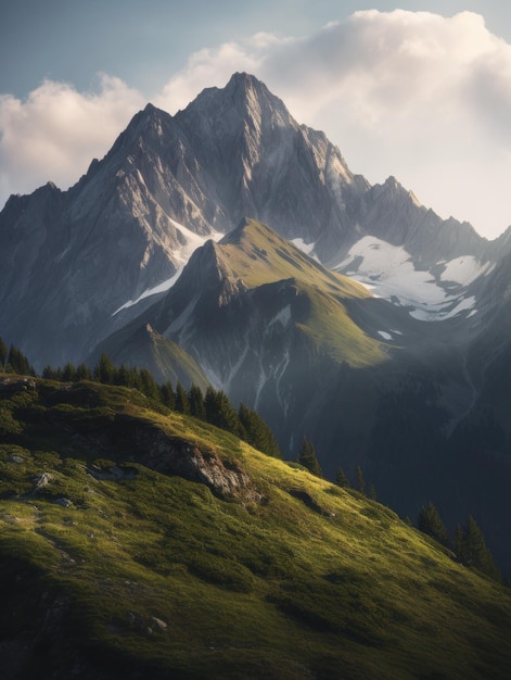Mountain landscape Generative AI