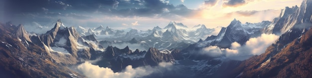 Mountain landscape Generative AI