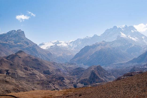 Mountain landscape on sunny day