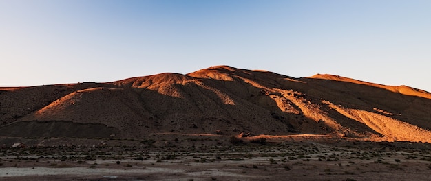 Mountain landscape at sunset time