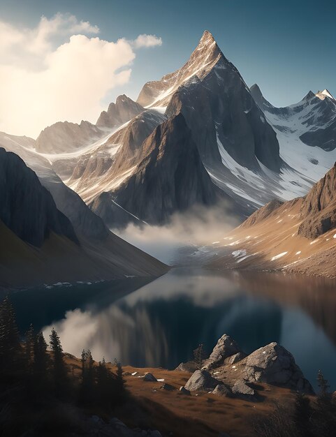 Mountain landscape wallpaper