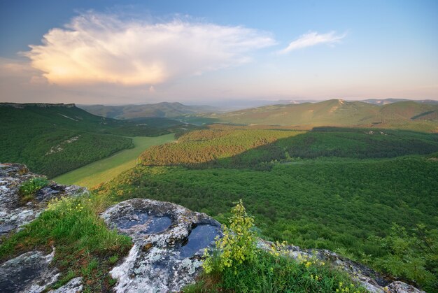 山の風景