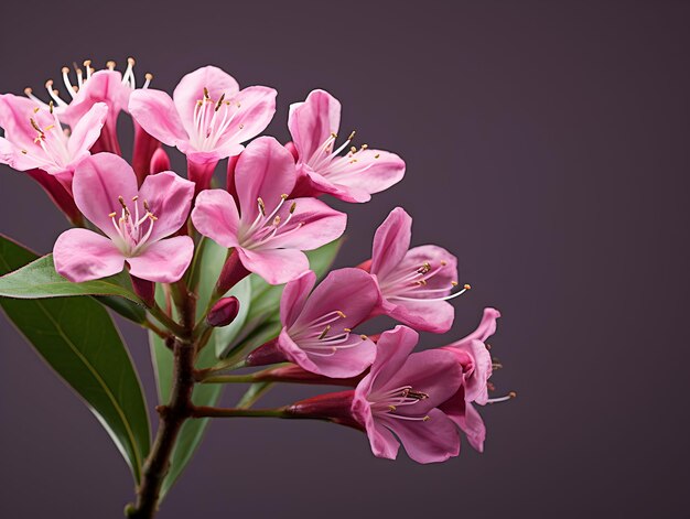 Photo mountain laurel flower in studio background single mountain laurel flower beautiful flower images