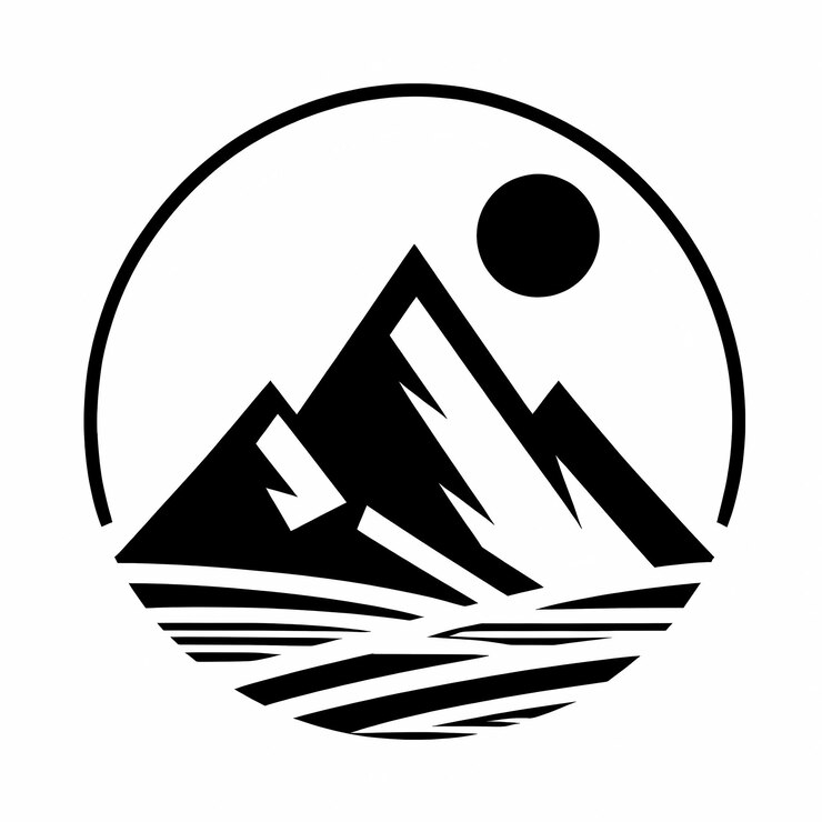 Photo mountain logo icon