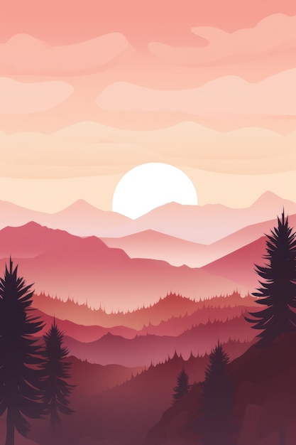 Mountain natural background