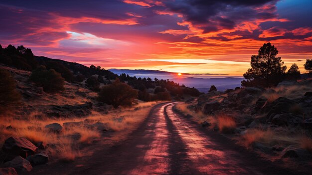 Photo mountain natural landscape