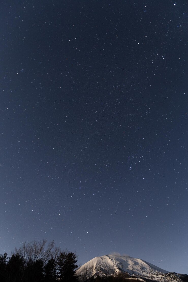 Photo 밤에 산