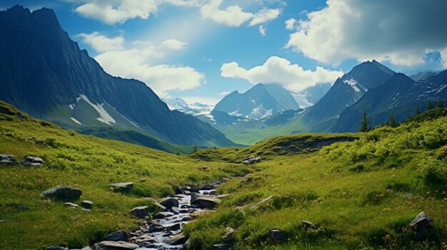 Mountain outdoor beauty background