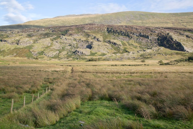 스노도니아, 웨일즈, 영국의 Capel Curig 근처 산봉우리