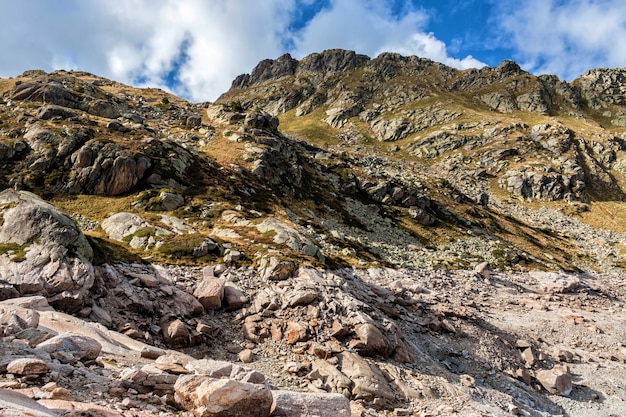 スペインのピレネー山脈のマウンテンパイク
