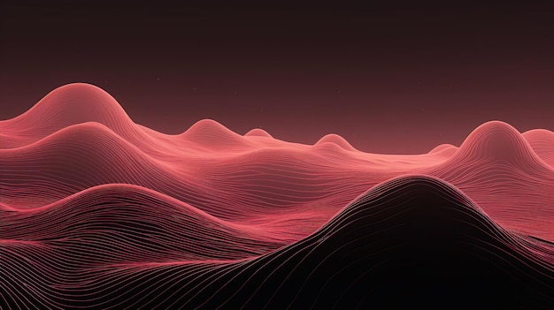 Mountain of pink lines