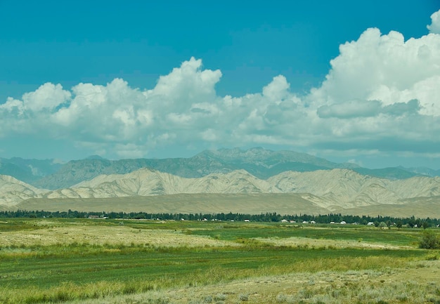 Mountain plateau district of JalalAbad Region in western Kyrgyzstan