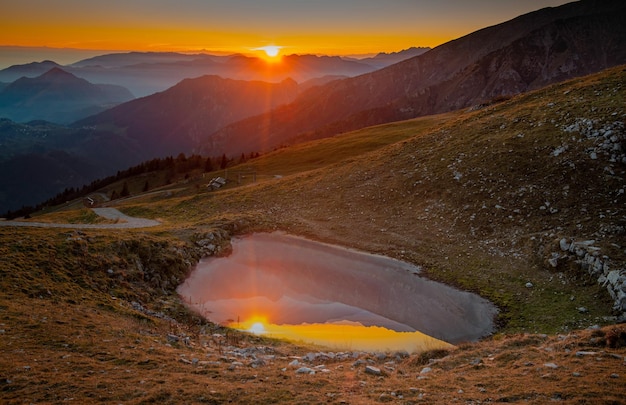 Mountain pond