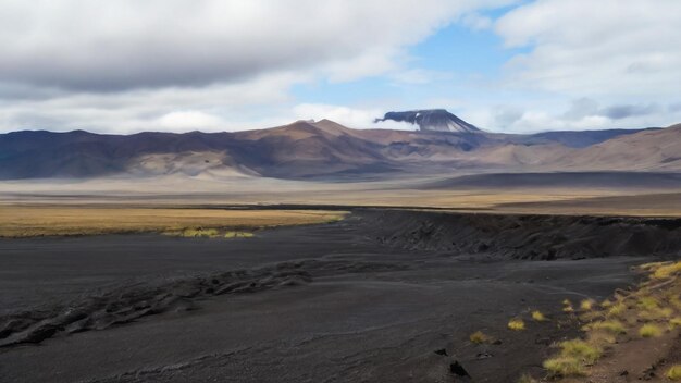 Горный хребет Батман Гора Исландия Лето
