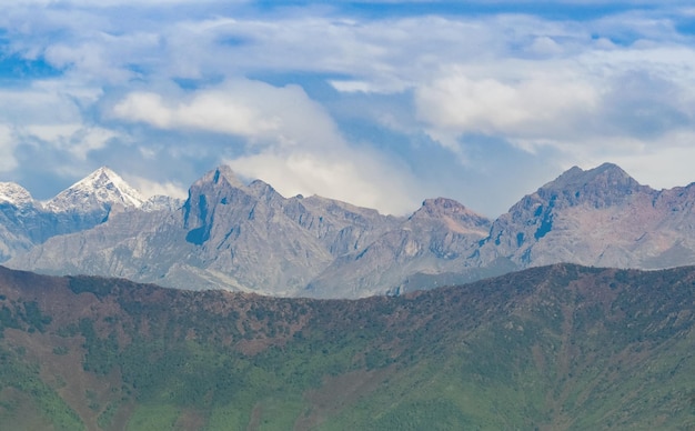 Mountain range skyline