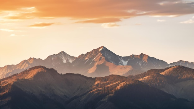 a mountain range with a few mountains in the background