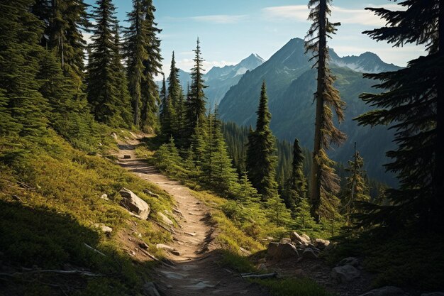 Mountain ranges disappearing into the distance creating a sense of depth