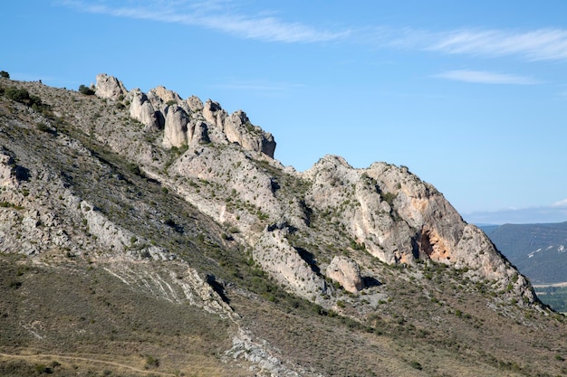 Mountain Ridge in Poza de la Sal Burgos Spain