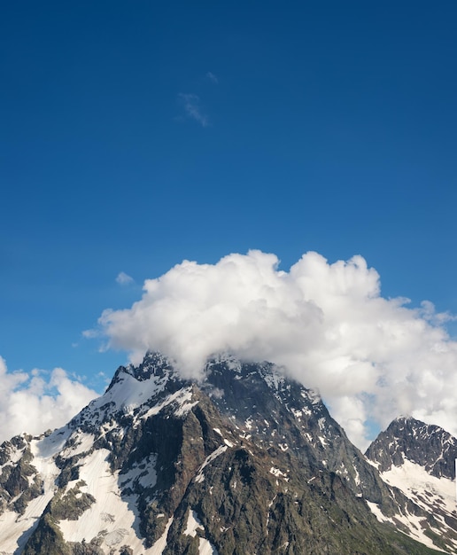 Mountain ridge in the summer time Beautiful natural landscape