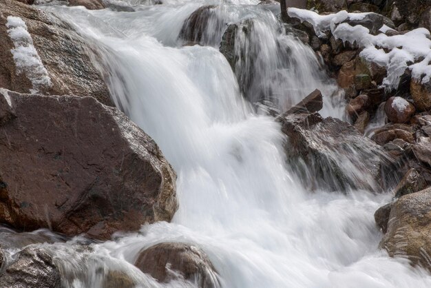 Mountain river closeup