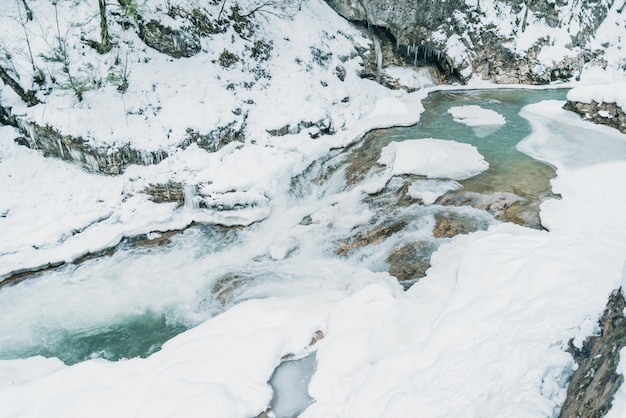 Фото Горная река зимой