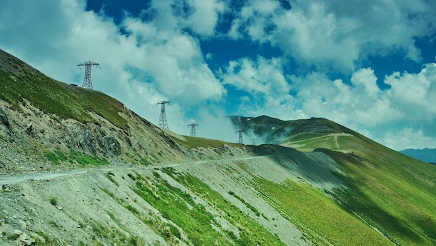 Strada di montagna passo di kaldama