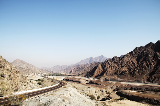 Mountain road in UAE