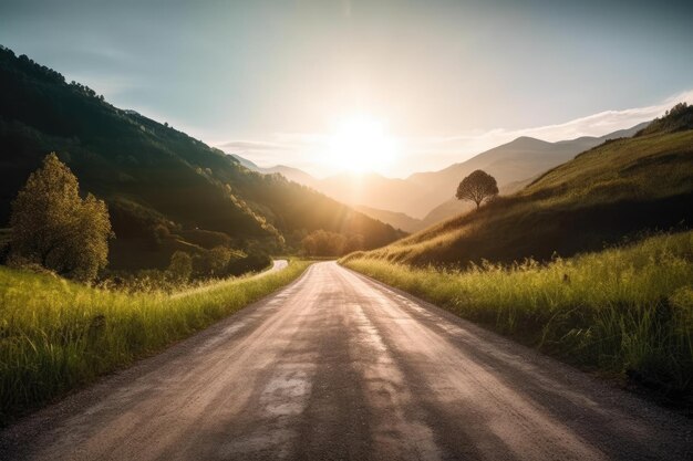 A mountain road