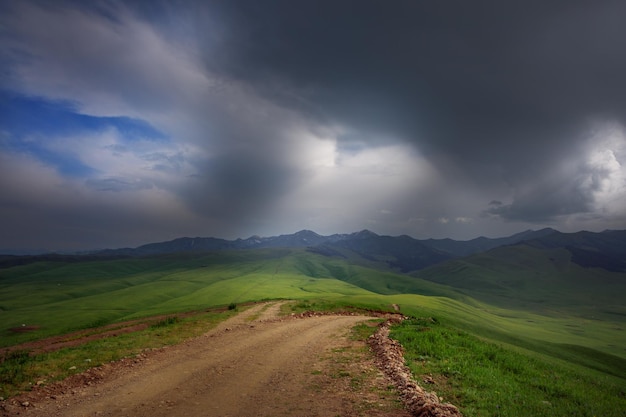 Photo mountain road