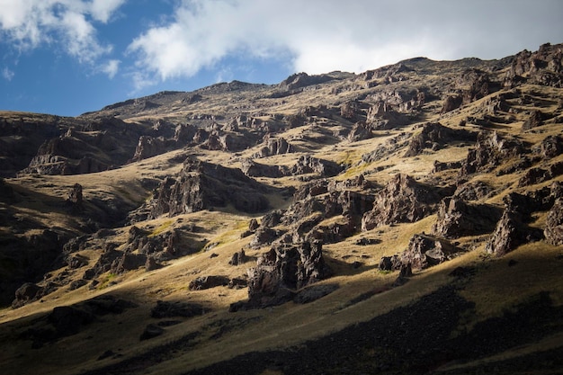 Mountain rocks in the hills