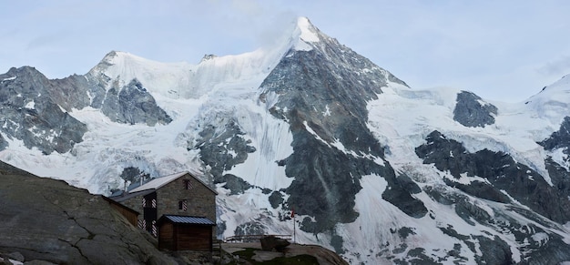 Mountain scenery chalet