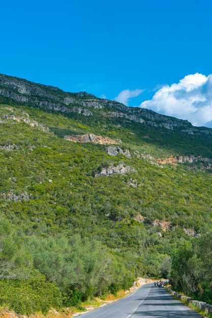 The mountain side of the campsite