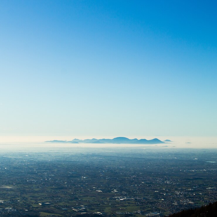 Photo mountain silhouette background landscape