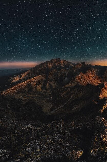 Mountain and sky view