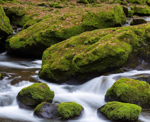 the mountain stream in norway