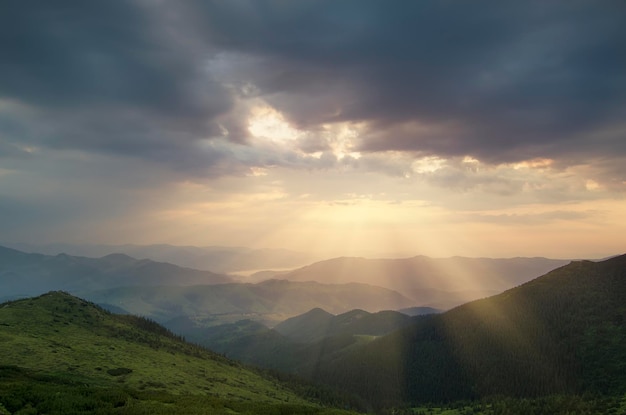 Mountain sunrise