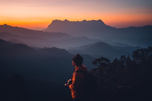 Mountain sunriseMountain scenery and early morning light