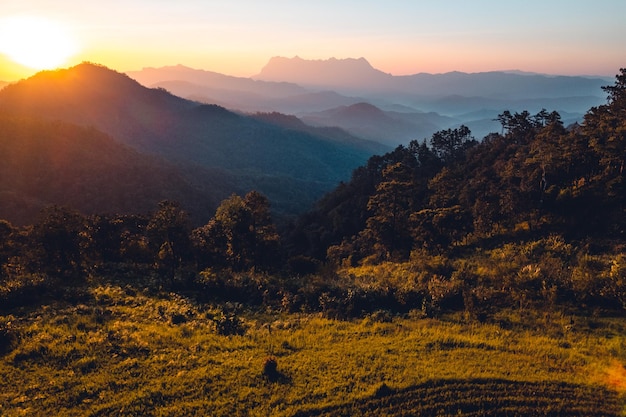 Mountain sunriseMountain scenery and early morning light