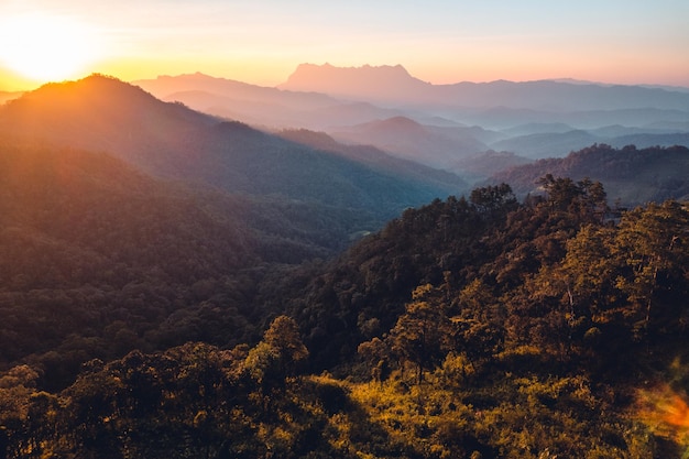 Mountain sunriseMountain scenery and early morning light