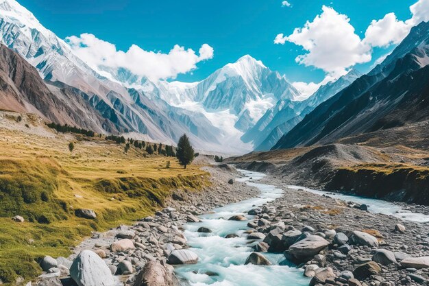 A mountain in tibet over 8000 meters high ai generated