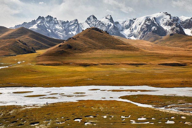 Mountain valley in Kyrgyzstan