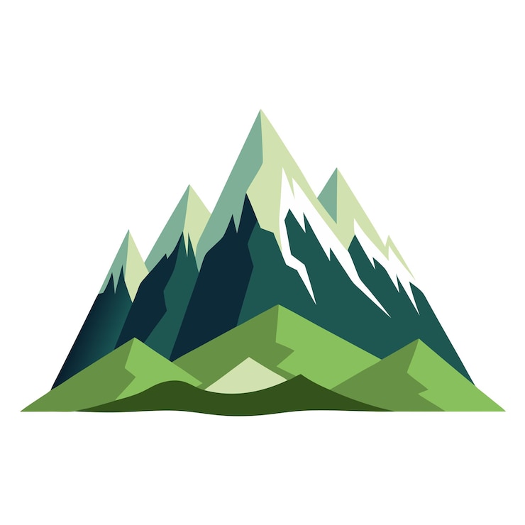 Photo mountain vector illustration mountain landscape vector illustration