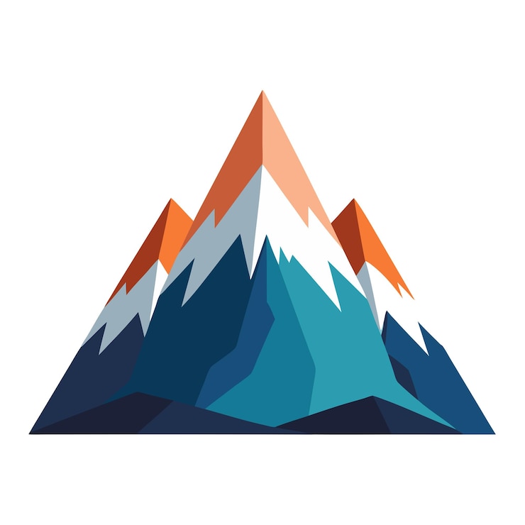 Photo mountain vector illustration mountain landscape vector illustration